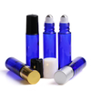 10ml Blue Glass Roller Bottle for Essential Oils | Refillable Roll On Bottle with Stainless Steel Ball