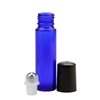 10ml Blue Glass Roller Bottle for Essential Oils | Refillable Roll On Bottle with Stainless Steel Ball