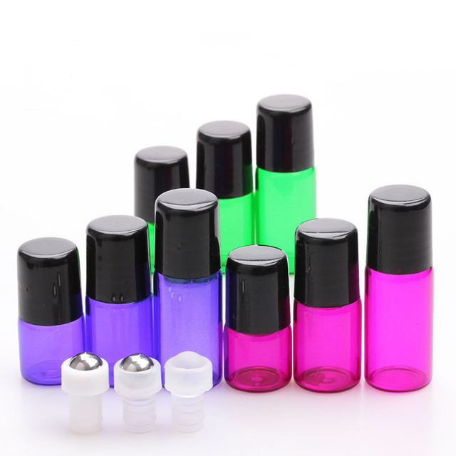 1ml 2ml 3ml Empty Glass Essential Oil Roll On Bottles