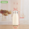 250ML Milk Bottle Juice Beverage Glass 