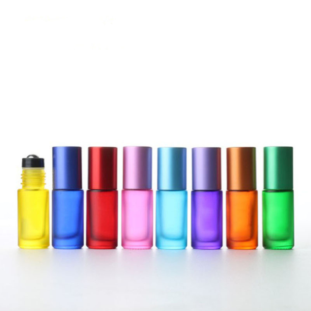 5ml Colored Glass Roller Bottles for Essential Oils & Perfume - Wholesale Empty Roll-On Bottles