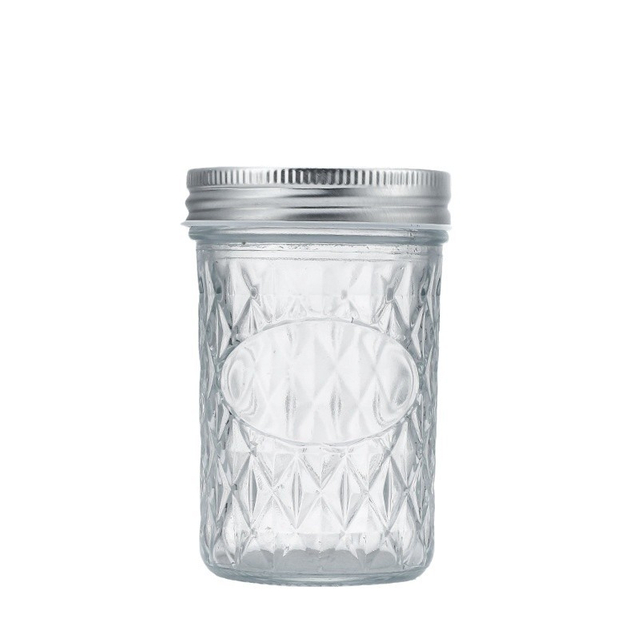 Diamond Caviar Jar 500ml Food Jam Sealed Glass Jar 