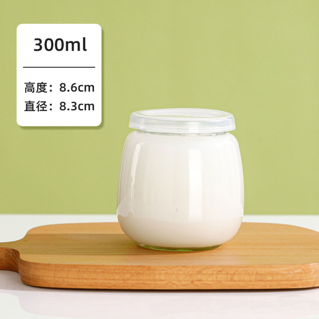 50ml 100ml 200ml 300ml Jelly Pudding Glass Jar Round Luxury Healthy Food Bottle Storage With Metal Lids