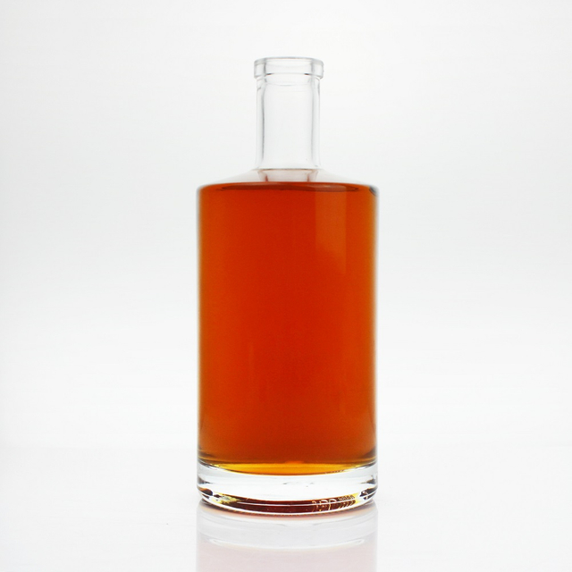 750ml Clear New Jersey Glass Bottle For Liquor Custom Empty Glass Bottle