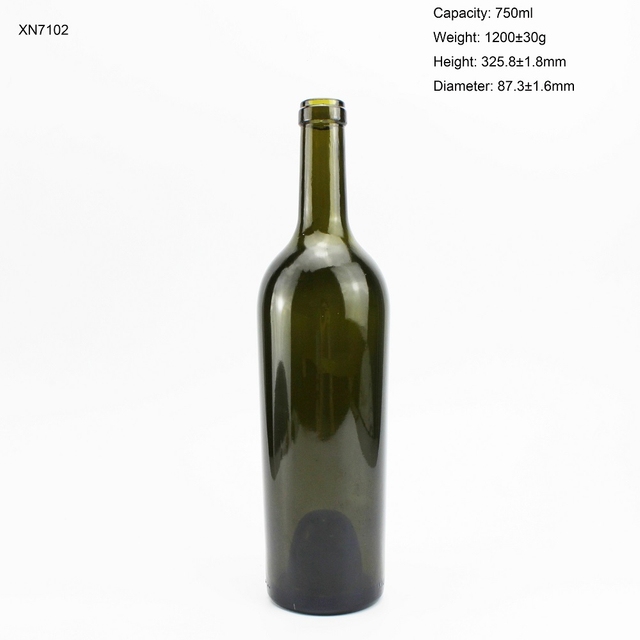 In Stock 1200g 750ML Wine Glass Bottle Screw Top