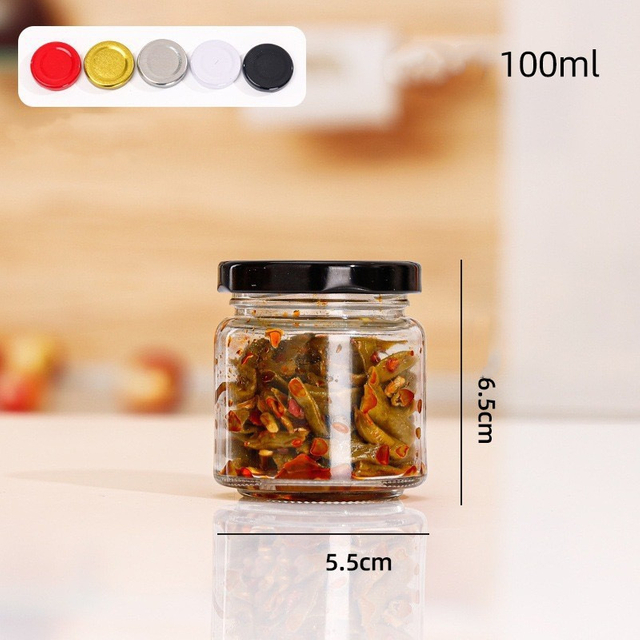 Glass Jar with Different Capacity 100ml Honey Jar