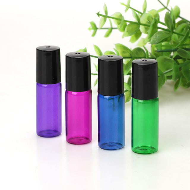 5ml Colored Glass Roller Bottles for Essential Oils & Perfume - Wholesale Empty doTERRA-Compatible Roll-On Vials