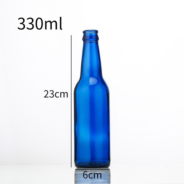 330ml Azure Glass Beer Bottle