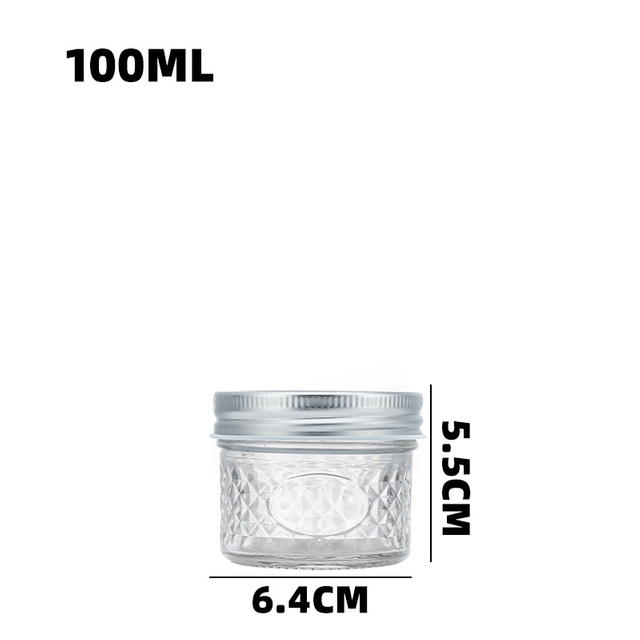 Jar 100ml Pickle Jar Food Jar Jam Small Glass Jar 