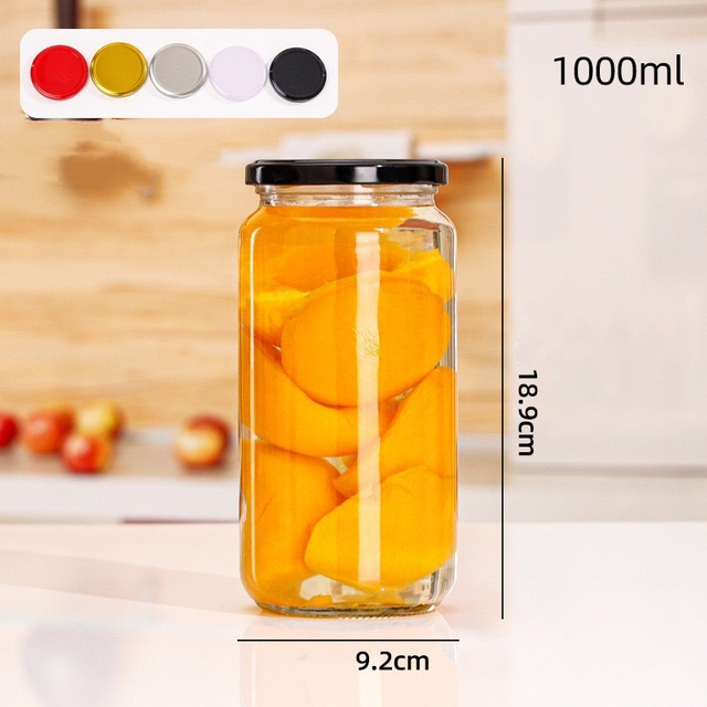 1000ml Glass Jar with Crew Cap