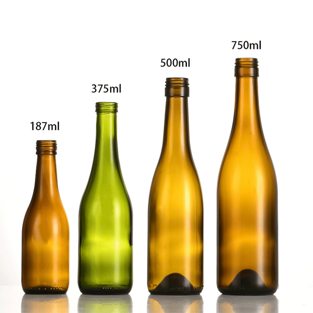 750ml Colored Glass Wine Bottle