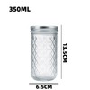 Diamond Jar 350ml Pickle Jar Food Jar Jam Glass Jar