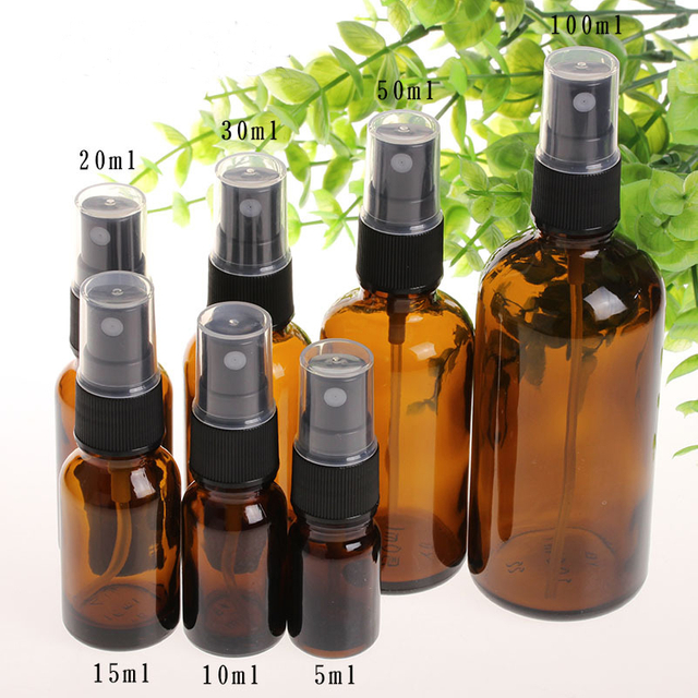 Wholesale Amber Glass Spray Bottles - 5ml to 100ml Empty Bottles for Essential Oils & Perfume