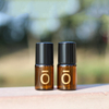 Wholesale 2ml Amber Glass Sample Rollers - Gold Logo Customizable Mini Roller Bottles