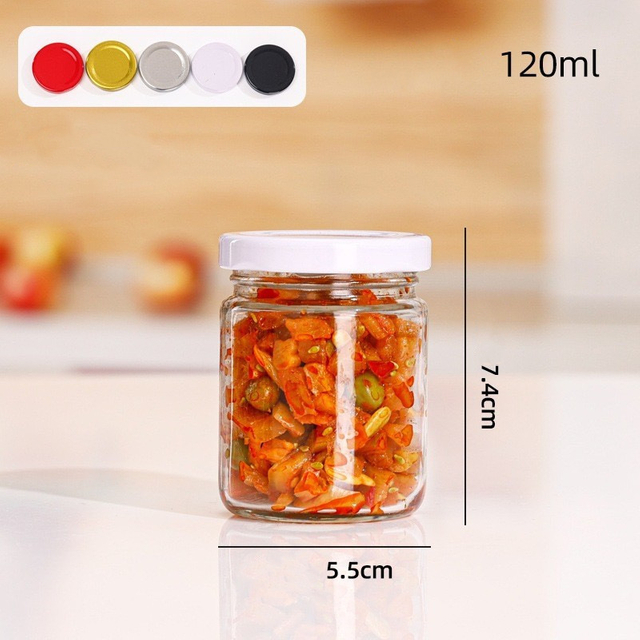 Glass Jar 120ml with Screw Cap