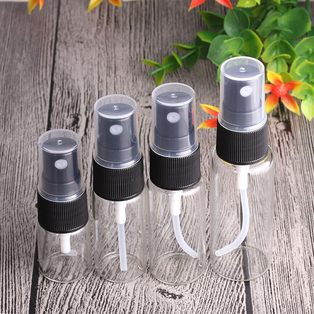 5ml-20ml Clear Glass Spray Bottles - Fine Mist Perfume & Aromatherapy Atomizers - Wholesale Bulk