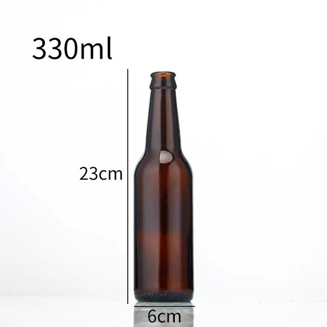 330ml Amber Spire Glass Beer Bottle