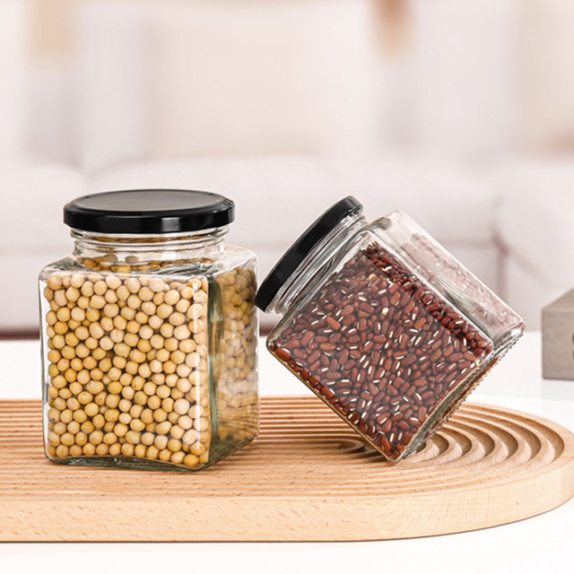Ironclad CubeSeal Jars: 50ml-730ml Square Glass Containers with Tinplate Hermetic Lids