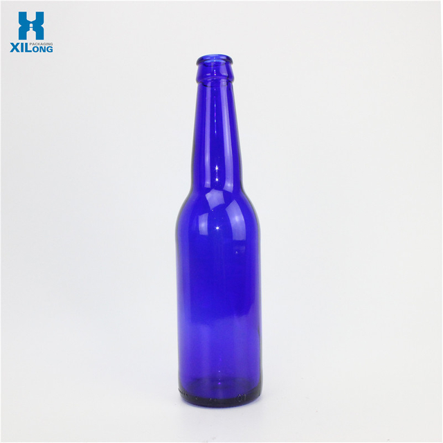 Vintage Style 330ml Blue Beer Bottle 