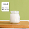 Wholesale Various Sizes Clear Round Shape Glass Pudding Jar With Plastic Lid 130ml