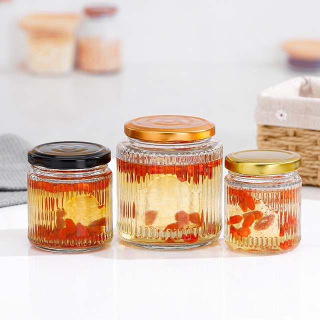 RibbedSeal Cylinder Glass Jars