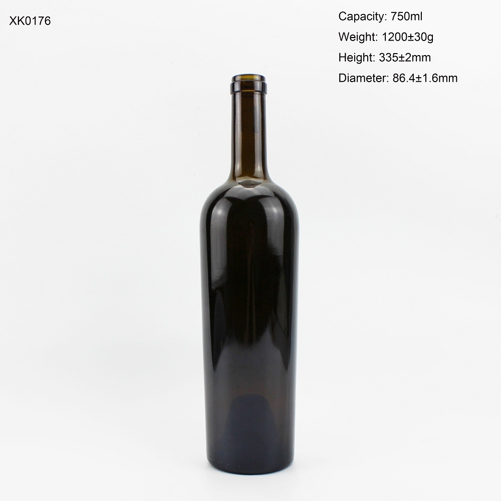 Cork Top 750ml Glass Bottle Wine