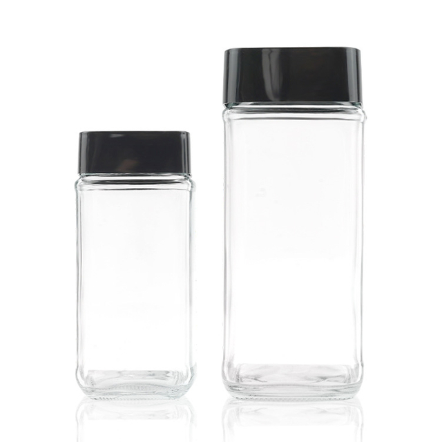PantryCube SwiftSeal Jars: 200ml & 380ml Square Kitchen Storage Jars