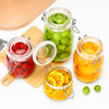 500ml-1500ml Vertical-Groove Snap-Seal Glass Jars