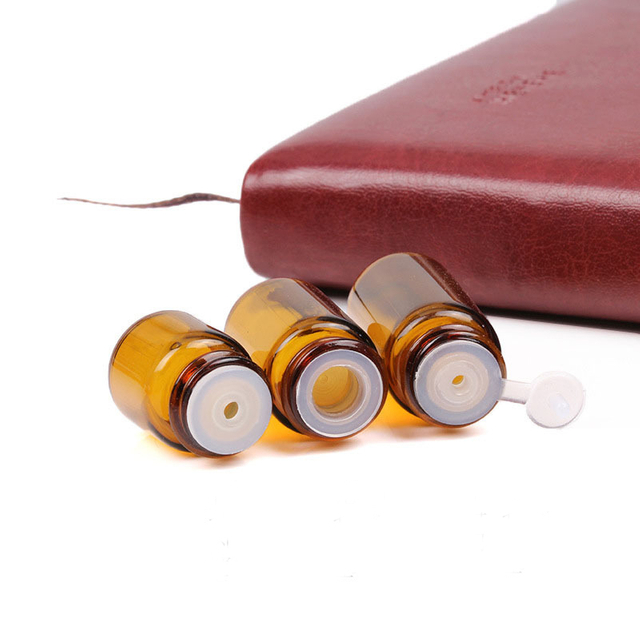 Wholesale Amber Mini Essential Oil Bottles Gift Sets ---1ml 2ml 3ml