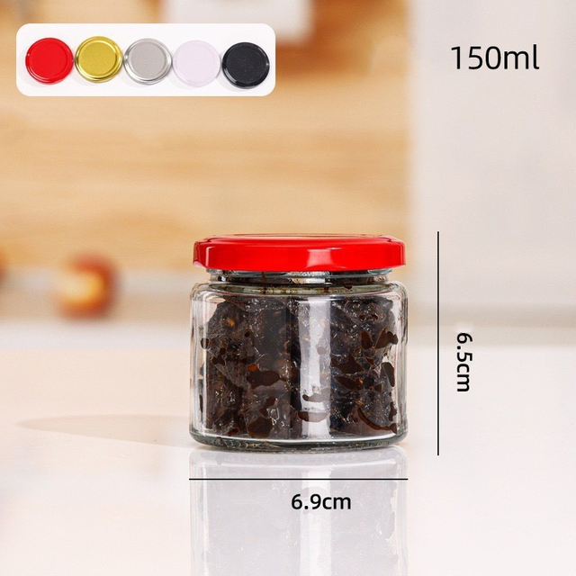 150ml small glass jar with tinplate cap